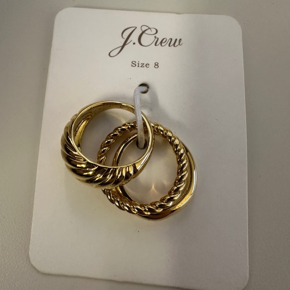 Sculptural gold rings set-of-three - Picture 7 of 7